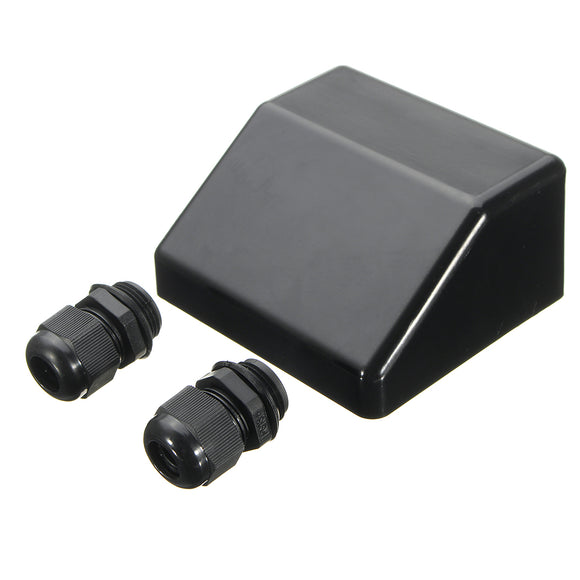 Black UV Resistant Solar Panels ABS Mounting Brackets Junction Box