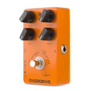 Caline CP-18 Orange Burst Overdrive Guitar Effects Pedal Aluminum Alloy with True Bypass