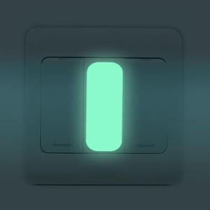10Pcs Home Vinyl Waterproof Creative Recycle Light Dark Night Luminous Button Switches Stickers