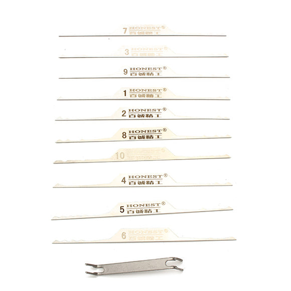 Multifunction 11 in 1 Lock Pick Set Stainless Steel Opener Hand Tool Lock Pick Tools