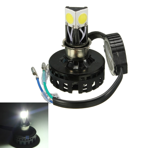 12V H4 18W 6000K 2000LM White Hi/Lo Beam Motorcycle Headlight