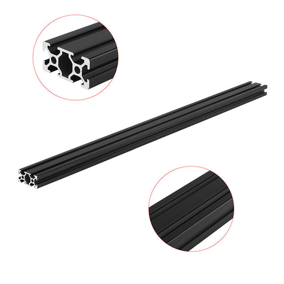 Machifit 600mm Length Black Anodized 2040 T-Slot Aluminum Profiles Extrusion Frame For CNC