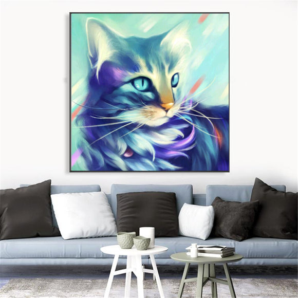 3030CM 5D Cat DIY Diamond Paintings Cross Stitch Tool Set Diamond Embroidery Box Art Craft