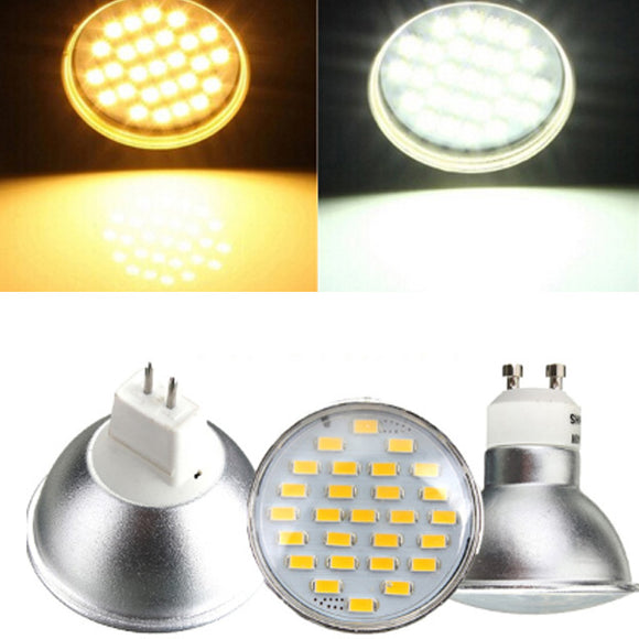 GU10/MR16 4W LED Spotlight 27 5730SMD 220V Warm/White Bulb Lamp