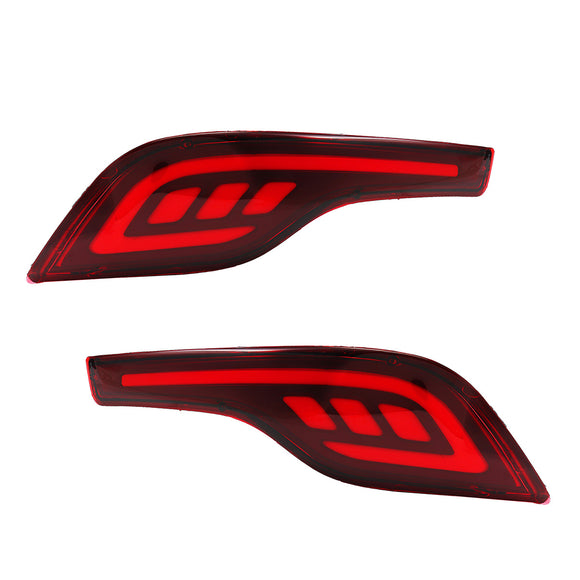 Pair Red Car Rear Bumper Tail Light Fog Lamp for Honda CRV CR-V 2017 2018