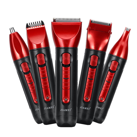 JIAMEI 14 in 1 Professional Hair Trimmer Clipper Kit Rechargeable Electric Shaver Nose Hair Trimmer