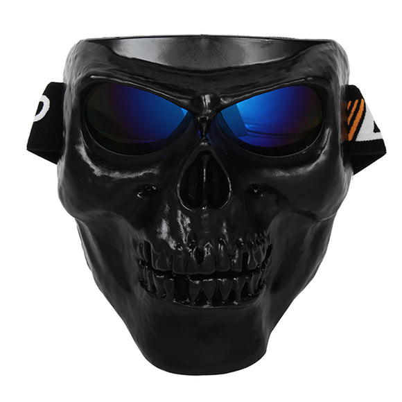 Motorcycle Helmet Mask Skull Tactical CS Airsoft Full Face Protective