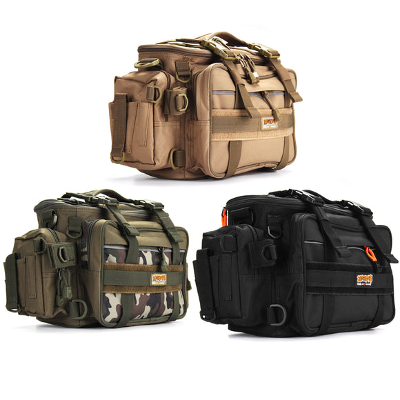 Outdoor Portable Fishing Bag Water Resistant Backpack Multifunctional Bag Salt/Freshwater Fishing