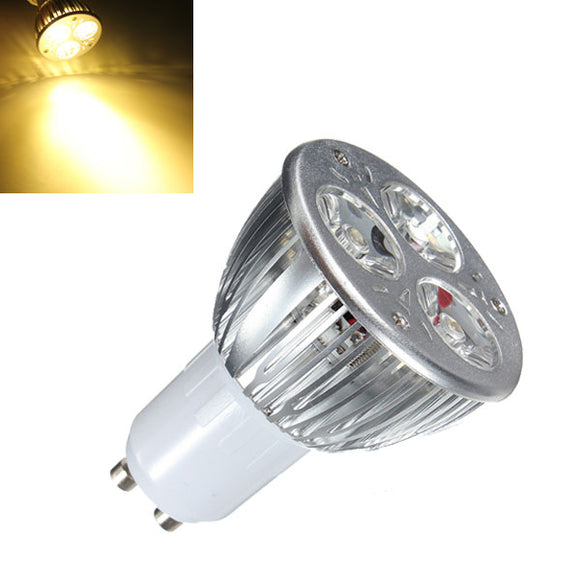 5X GU10 9W Warm White 3LED Spot Lightt Bulbs AC85-265V