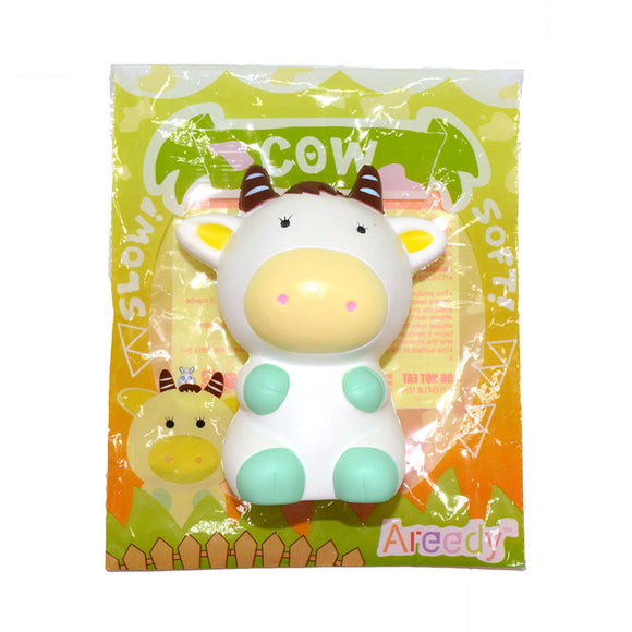 Areedy Cow Squishy Jumbo 12.5cm Slow Rising Original Packaging Collection Gift Decor Toy