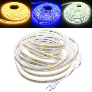 10M Waterproof SMD5730 5630 Dimmable LED Strip Rope Light EU Plug for Home Decoration AC220V