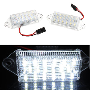 2Pcs 3W 18-SMD LED License Plate Lights Lamp Error Free 6000K White for Mitsubishi Lancer 03-17