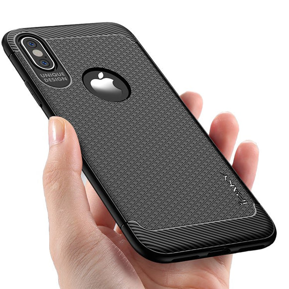 iPaky Anti Fingerprint Protective Case For iPhone X Soft TPU Heat Dissipation Anti Knock