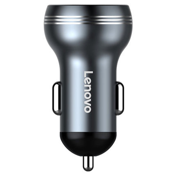 LENOVO HC09 Car Charger Car Cigarette Lighter 2 in 1 3.4A Dual USB Fast Charger