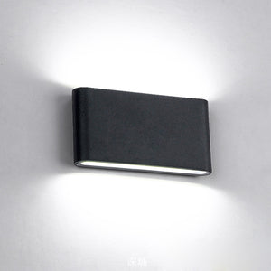 Modern 12W COB LED Black Wall Sconce Light IP65 Waterproof Indoor Outdoor Decor AC85-265V