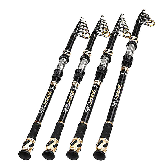 SeaKnight LICH 2.4M 2.7M 3M 3.6M Carbon Telescopic Fishing Rod M Power Spinning Rod Sea Fishing