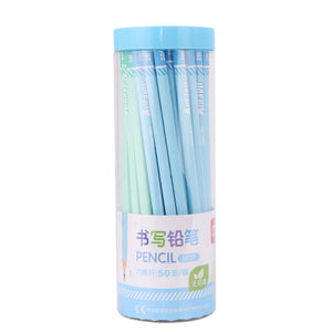 Deli S929 50 Pcs/Bottle 2B Hexagonal Pencils Eco-friendly Wood Pencils School Students Writing Painting Drawing Pencil Office School Supplies