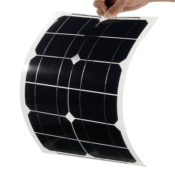 Elfeland 20W 5V Elfeland Semi Flexible Sun Power Solar Panel USB Interface For Smartphone