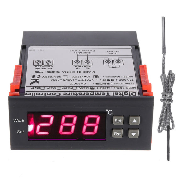 -40~300 Microcomputer High-Temperature Electronic Digital Display Intelligent High Precision Thermostat For Oven Baking Box Heating