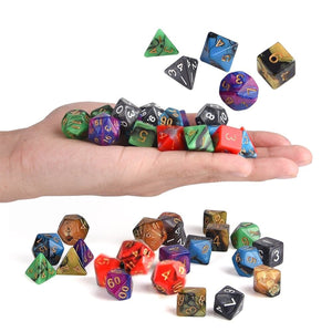 42Pcs 6 Colors Acrylic Mulitisided Dice Sets Role Playing Game Dice Gadget