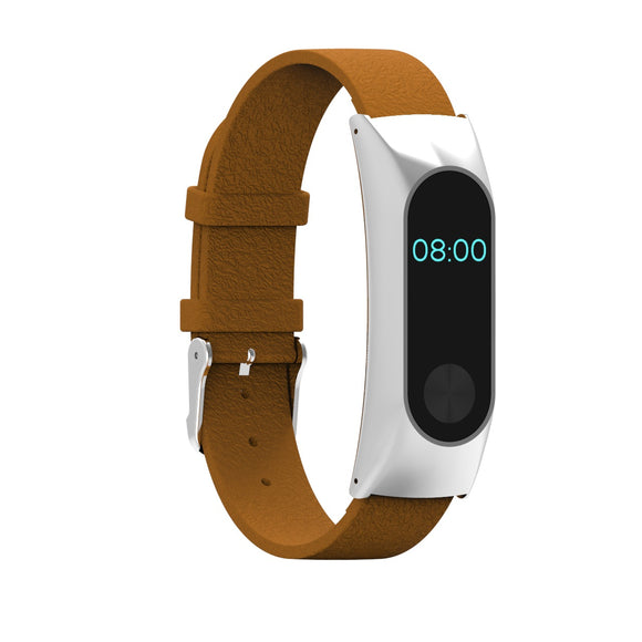 Replacement Leather Bracelet Wristband Wrist Strap for Xiaomi MiBand 2 Wrist Strap