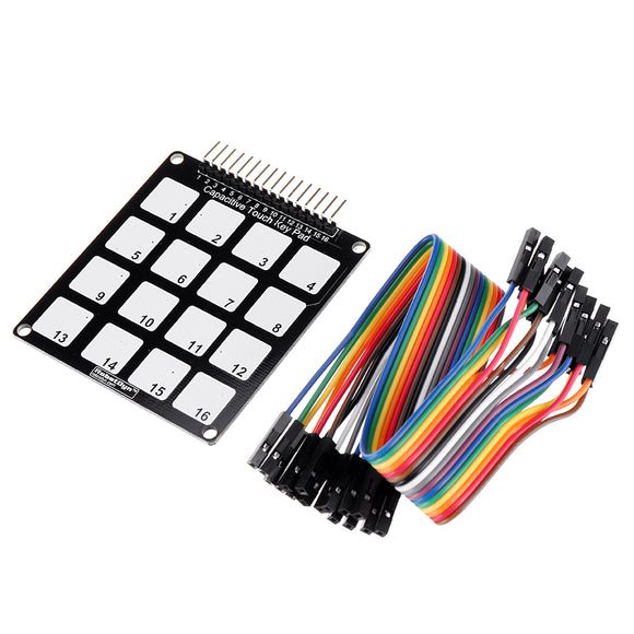 10pcs 16 Keys Capacitive Touch Key Pad Module RobotDyn for Arduino - products that work with official for Arduino boards