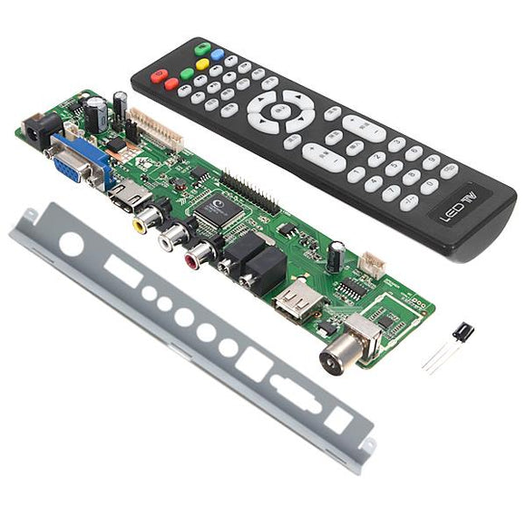V56 Universal LCD TV Controller Driver Board + V56 Baffle Iron Stand