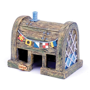 Yani Aquarium Decoration Fish Hideaway House Fish Tank Shelter Realistic Aquatic Ornament