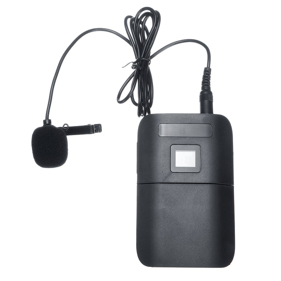 UHF Wireless Microphone Lavalier Lapel Mic Receiver Transmitter Dual Headset for Speech Teach