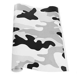 Black and White Camo Car Motorcycle Vinyl Film Wrap Sticker Camouflage Decal Mirror DIY Styling