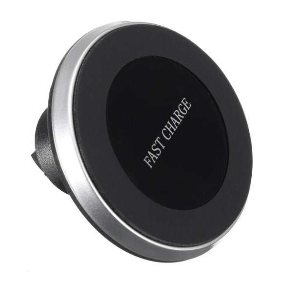Car Qi Wireless Fast Charging 9V Dashboard Charger for iPhone 8 X Plus S8 S9