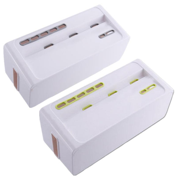 1pcs Power Strip Cord Storage Boxes Safety Socket Outlet Board Container Wire Collection Cables Case