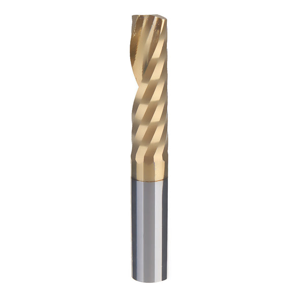 22mm Titanized End Milling Cutter Single Flute Spiral Bit for Metalwork
