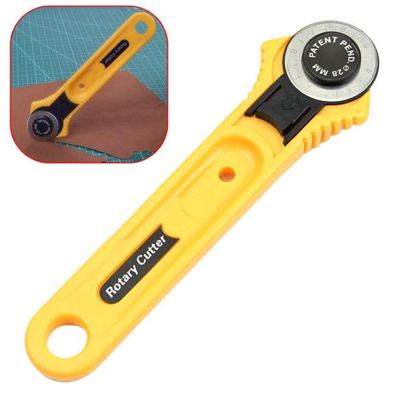 45mm Leather Craft Tools Circular Cut Yellow Rotary Blade Cutter Patchwork Fabric Leather Craft Sewing To