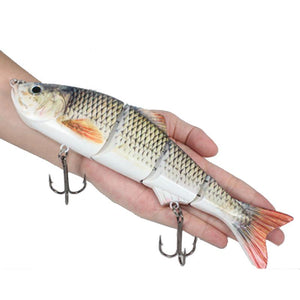 ZANLURE 4 Segments Hard Crankbaits Lure Large Sea Fishing Submerged S Swim Posture Bait 25.5CM 135G