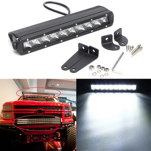12Inch 50W Single Row LED Spot Work Light Bar 4WD Off Road 4x4 For Truck SUV