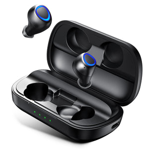 [bluetooth 5.0] ANOMOIBUDS TWS Wireless Earbuds 10W QI Wireless Charging 2600mAH DSP Noise Cancelling IPX7 Waterproof Bilateral Call Earphone