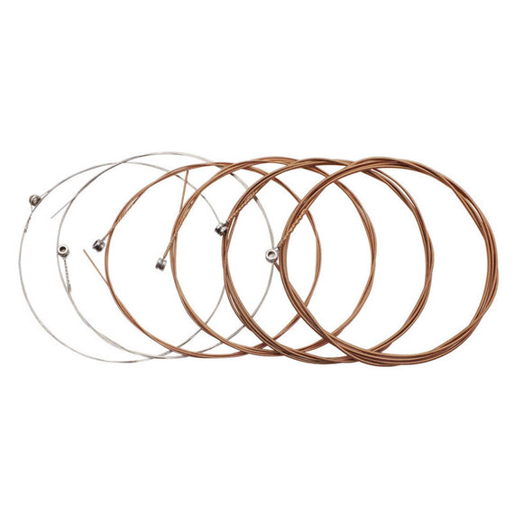 6Pcs IRIN A113 Acoustic Guitar Folk Guitar String Silver Plated 6 Sizes for Beginner