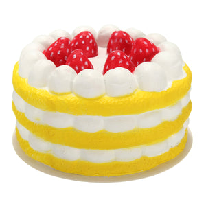 Areedy Squishy Jumbo Colossal Round Cake Strawberry Cream Sweet Super Slow Rising Toy Christmas Gift