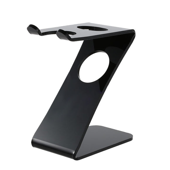 Durable Rugged Stand Classic Fashioned Manual Razor Shaving Base Pure Black  Models