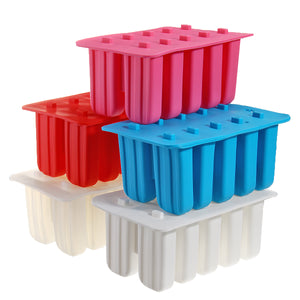 Ice Cream Mold 10 Cells Frozen Ice Cream Mould Maker Popsicle Yogurt Ice DIY Decorations