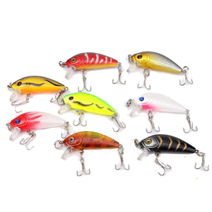 8pcs 5cm 3.6g Fishing Lures Bass Crankbaits Lure Tackle with hooks