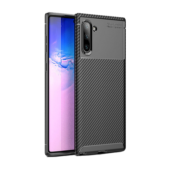 Bakeey Protective Case For Samsung Galaxy Note 10 Slim Carbon Fiber Fingerprint Resistant Soft TPU Back Cover