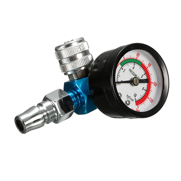 Air Pressure Regulator Air Regulating Valve Tail Pressure Gauge For Spray Gun