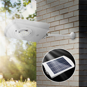 15W 27 LED Solar Powered Light Control Waterproof Wall Lamp Outdoor Garden Walkway Street Light