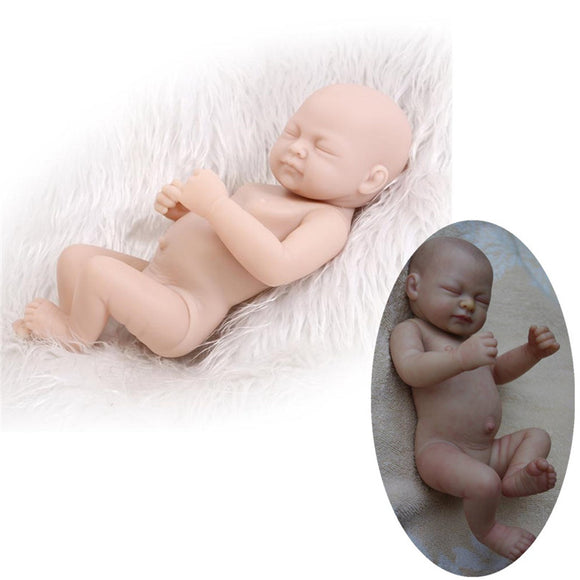 10 Full Vinyl Girl Newborn Baby Lifelike Dolls Reborn Dolls Baby Unpainted Toys