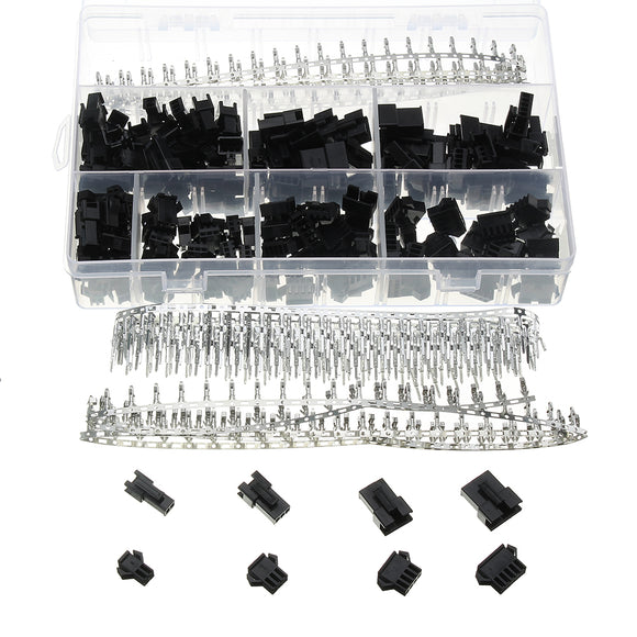 560pcs 2.54MM Pin Black Way Cable Plug Electrical Dupont Connector Pin Jumper Header Housing Male Female Wire Connector