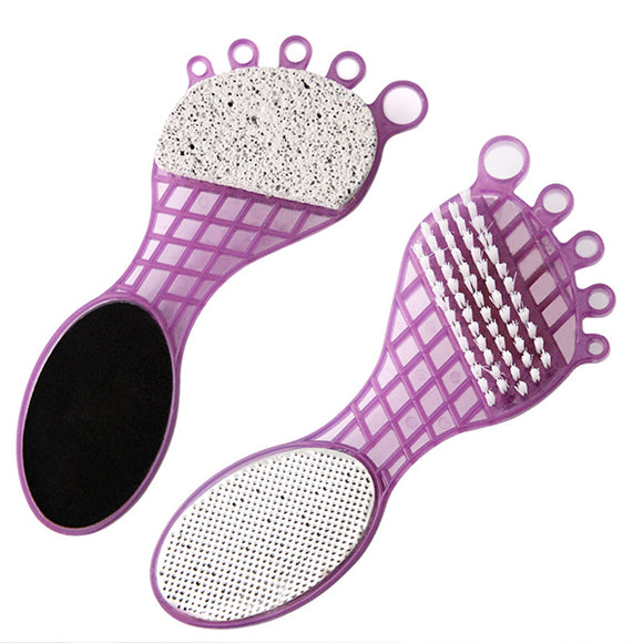 Foot-shaped Foot File Rub Exfoliating Grinding Dead Skin Removal Tools Sanding Cleansing Brush