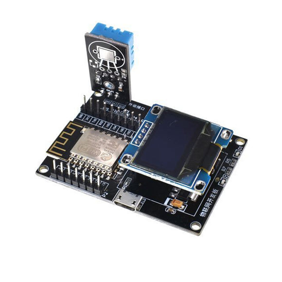 Geekcreit ESP8266 IoT Development Board +DHT11 Temperature and Humidity + Yellow Blue OLED Display SDK Programming Wifi Module