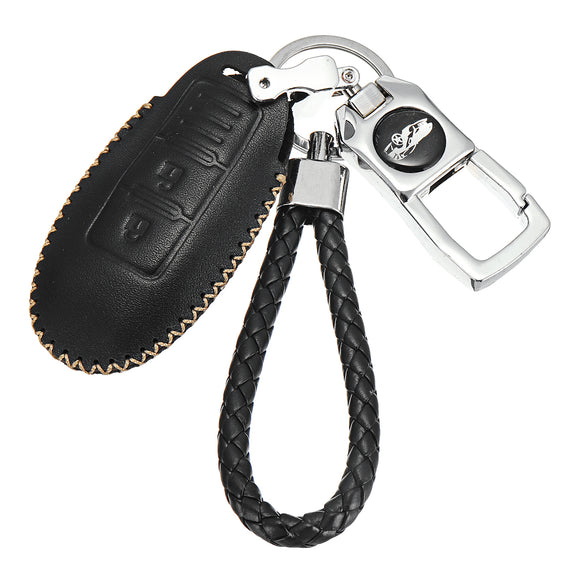 3 Buttons PU Leather Car Remote Key Fob Case/bag Shell Cover Holder for Nissan
